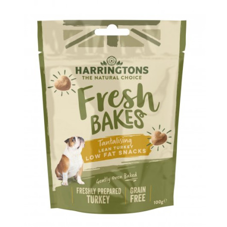 Harringtons Grain Free Fresh Bakes Turkey Low Fat Treats 100g