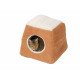 House of Paws -Tan and Fx Sheepskin 2 in 1 Cat Bed Tan - One Size