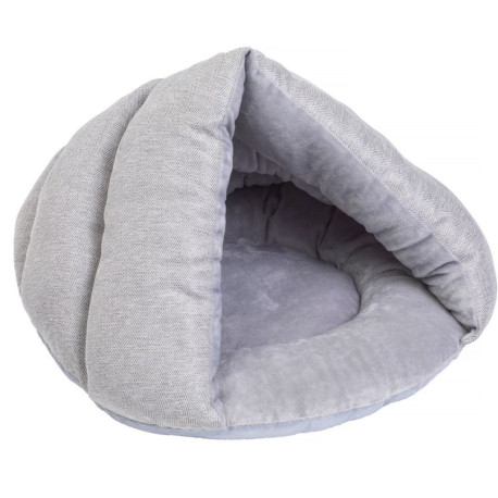 House of Paws -Grey Tweed Igloo Cat Bed - One Size