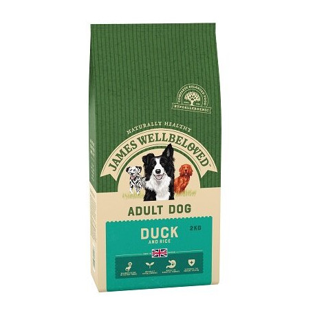 James Wellbeloved Duck & Rice Adult Dog Food 2kg