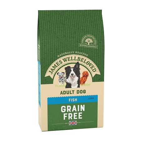 James Wellbeloved Grain Free Fish & Vegetable Dog Food 1.5kg