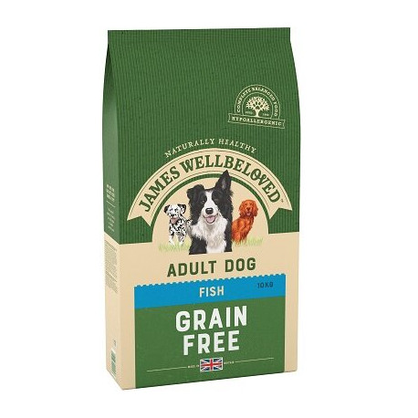 James Wellbeloved Grain Free Fish & Vegetable Dog Food 10kg