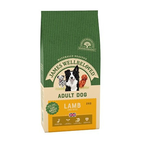 James Wellbeloved Lamb & Rice Adult Dog Food 2kg