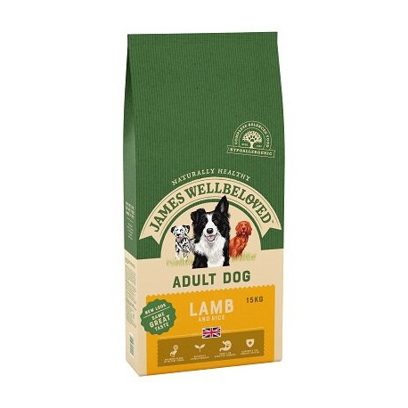 James Wellbeloved Lamb & Rice Adult Dog Food 15kg