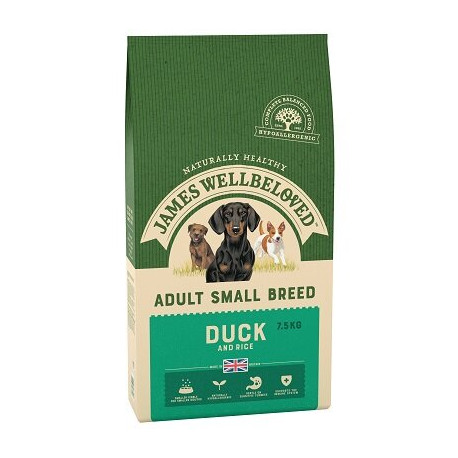 James Wellbeloved Small Breed Duck & Rice Dog Food 7.5kg