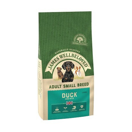 James Wellbeloved Small Breed Duck & Rice Dog Food 1.5kg