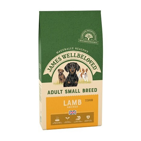 James Wellbeloved Small Breed Lamb & Rice Dog Food 7.5kg