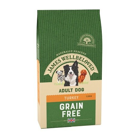 James Wellbeloved Grain Free Turkey & Vegetable Dog Food 1.5kg