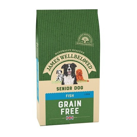 James Wellbeloved Grain Free Fish & Vegetable Senior Dog Food 1.5kg