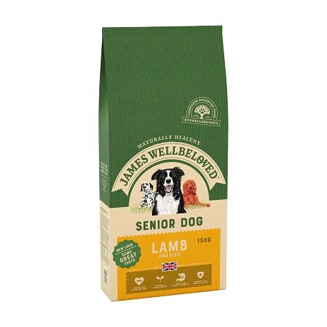 James Wellbeloved Lamb & Rice Senior Dog Food 15kg