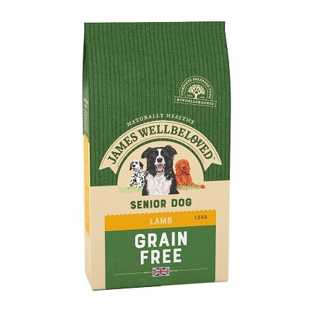 James Wellbeloved Grain Free Lamb & Vegetable Senior Dog Food 1.5kg