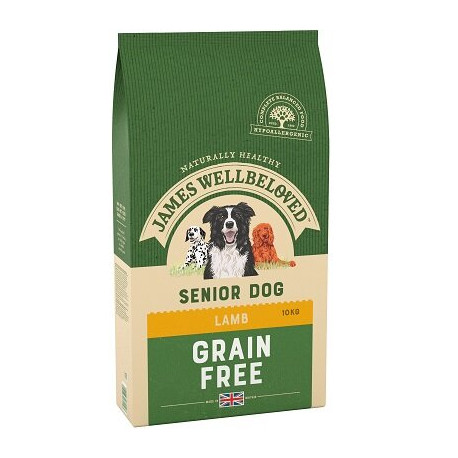 James Wellbeloved Grain Free Lamb & Vegetable Senior Dog Food 10kg