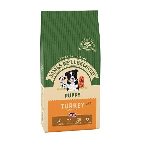 James Wellbeloved Turkey & Rice Puppy Food 2kg