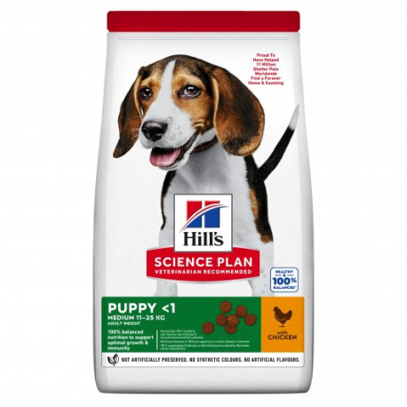 Hill's Science Plan Puppy Medium Dry Dog Food Chicken Flavour 14kg