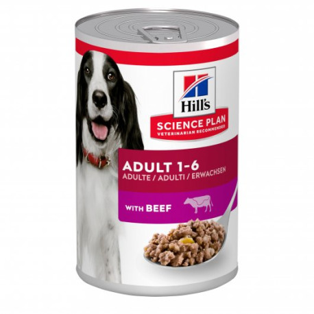 Hill's Science Plan Adult Dog Food With Beef 370g