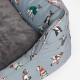 Joules Rainbow Dogs Box Bed