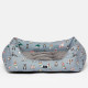 Joules Rainbow Dogs Box Bed