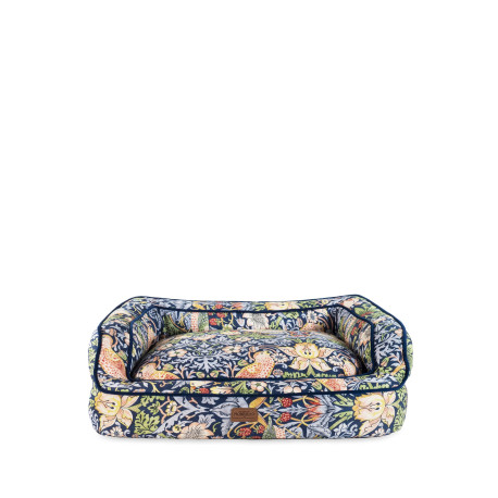 Morris & Co - Strawberry Thief Dark Blue Dog Sofa Bed - M