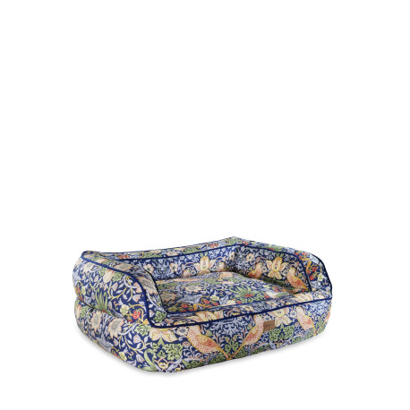 Morris & Co - Strawberry Thief Dark Blue Dog Sofa Bed - L