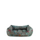 Morris &amp; Co - Blackthorn Print Square Dog Bed - L