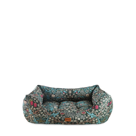 Morris & Co - Blackthorn Print Square Dog Bed - L