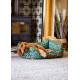 Morris &amp; Co - Blackthorn Print Square Dog Bed - L