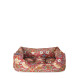 Morris &amp; Co - Strawberry Thief Print Square Pet Bed - M