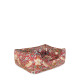 Morris &amp; Co - Strawberry Thief Print Square Pet Bed - M