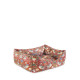 Morris &amp; Co - Strawberry Thief Print Square Pet Bed - L