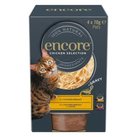 Encore Wet Cat Food - Chicken in Gravy 4 x 70g