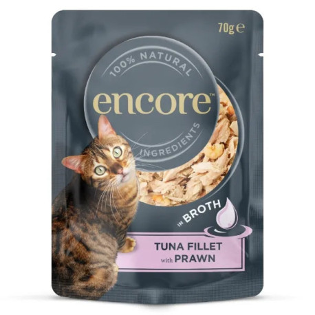 Encore Adult Wet Cat Food Pouch - Tuna & Prawn 70g
