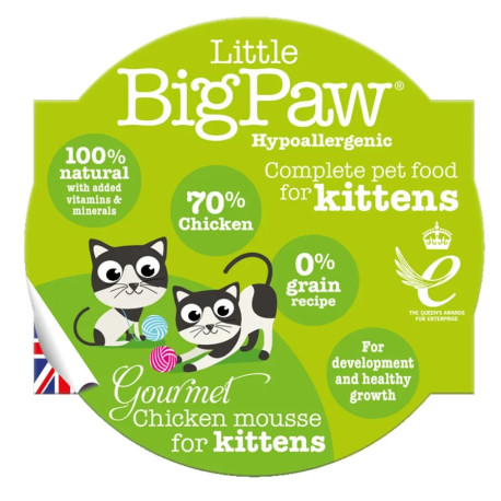Little Big Paw Wet Kitten Gourmet Chicken Mousse Pot