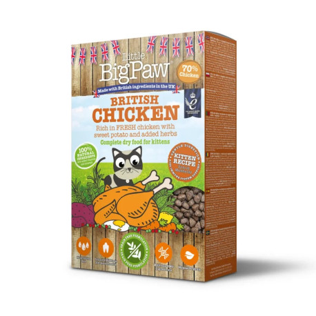 Little Big Paw Kitten British Chicken Complete Dry Food