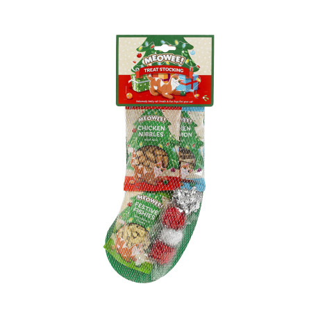 Meowee! Xmas Cat Treat Stocking 90g