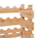 Six-Tier, 72 Bottle Wooden Wine Rack - Natural