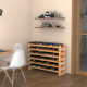Six-Tier, 72 Bottle Wooden Wine Rack - Natural