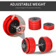 30KGS 2-In-1 Dumbbell &amp; Barbell Adjustable Set Strength Muscle Exercise Fitness Plate Bar Clamp Rod Home Gym Sports Area