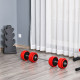 30KGS 2-In-1 Dumbbell &amp; Barbell Adjustable Set Strength Muscle Exercise Fitness Plate Bar Clamp Rod Home Gym Sports Area