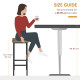 Industrial Bar Stools, Set of 2 Kitchen Breakfast Bar Chairs with Footrest, Counter Height Island Stools for Dining Area, Home P