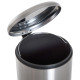 Foot Pedal Bin Stainless Steel Metal Waste Rubbish Lid Kitchen Garbage 30L Silver