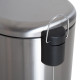 Foot Pedal Bin Stainless Steel Metal Waste Rubbish Lid Kitchen Garbage 30L Silver