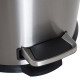Foot Pedal Bin Stainless Steel Metal Waste Rubbish Lid Kitchen Garbage 30L Silver