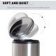 Foot Pedal Bin Stainless Steel Metal Waste Rubbish Lid Kitchen Garbage 30L Silver