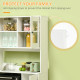 Freestanding Kitchen Cupboard, Modern Kitchen Storage Cabinet with Doors and Adjustable Shelves, 180cm, White