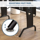 L-Shaped Corner Desk, Gaming Desk with CPU Rack, Keyboard Tray, Space-Saving Computer Desk with Steel Frame for Home Office,165 