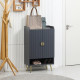 Modern Shoe Cabinet with 2 Doors, Open Shelf and Adjustable Shelves, Hallway Shoe Cupboard for 15 Pairs of Shoes, Entryway Stora
