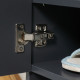 Modern Shoe Cabinet with 2 Doors, Open Shelf and Adjustable Shelves, Hallway Shoe Cupboard for 15 Pairs of Shoes, Entryway Stora