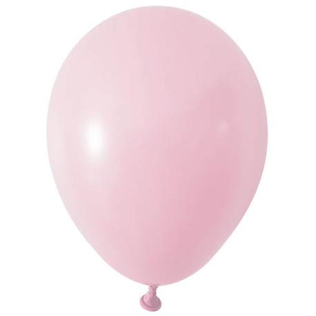 Macaron Pink Round Shape Latex Balloon - 5 inch (Pk 100)