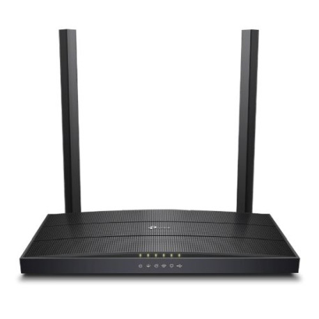 TP-LINK (Archer VR400) AC1200 (300+867) Wireless Dual Band GB VDSL2/ADSL2+ Modem Router, MU-MIMO, USB