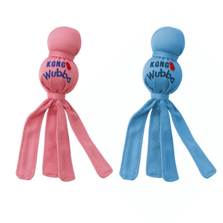 Kong - Wubba Pup - Puppy Toy - Blue/Pink